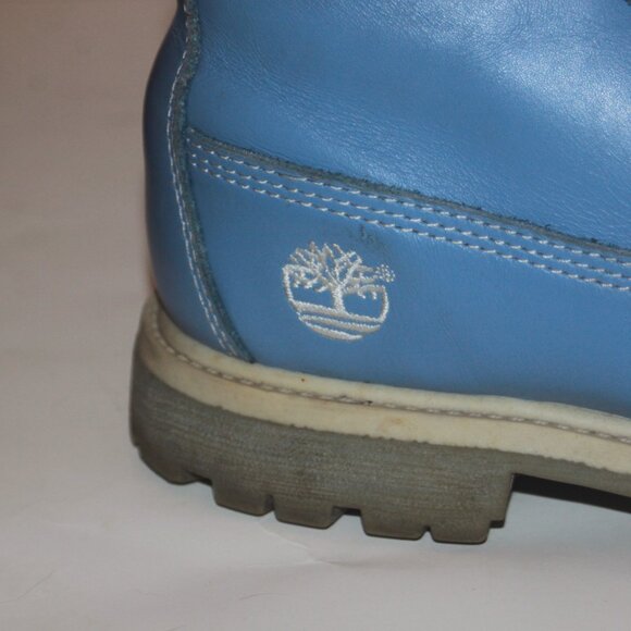 Vintage Timberland Women's Hiking Boots Light Blue Size 9 1/2 - Picture 3 of 5